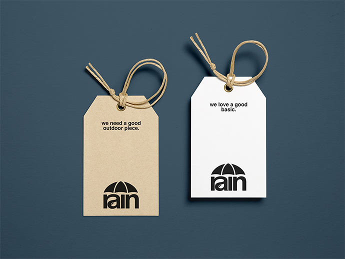 Typographie Marke &laquot;Rain&raquot; Label by Anna Krolzig
