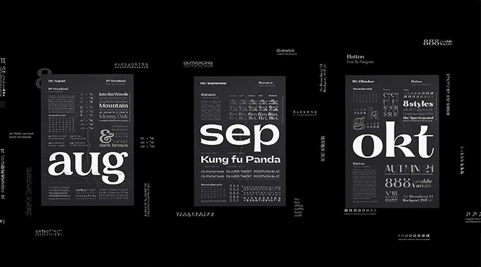 Teaser Typographie Kalender by Laura Wuebker